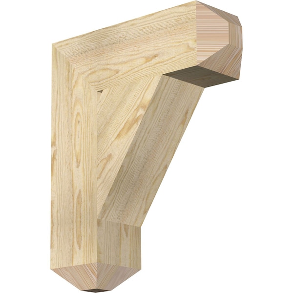 Ekena Millwork Traditional Craftsman Rough Sawn Bracket, Douglas Fir, 6"W x 20"D x 24"H BKT06X20X24TRA04RDF - main